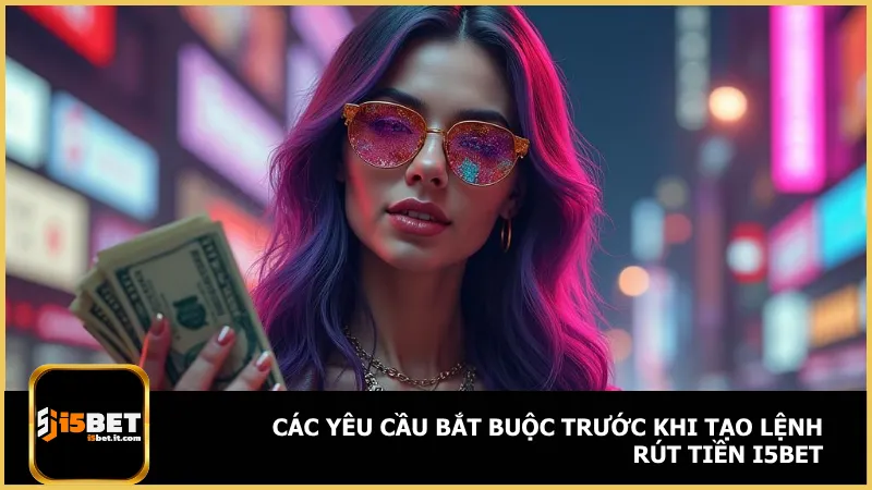Rút tiền i5Bet cần hoàn tất doanh thu cược, thông tin tài khoản khớp và số dư hợp lệ