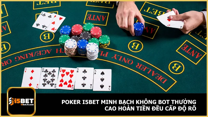 Poker i5bet minh bạch không bot thưởng cao hoàn tiền đều cấp độ rõ